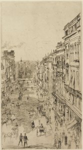 セントジェームズストリート、1878年（紙にエッチング）（324691も参照）